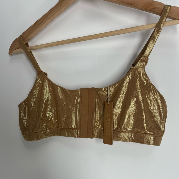 Skims New With Tag Gold Fits Everybody Crossover Bralette - Picture 2 of 5